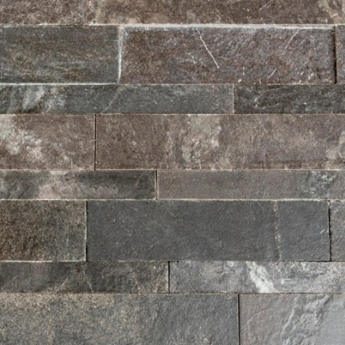 Black Quartzite geborsteld 